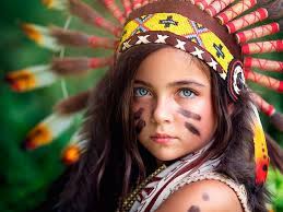 Maybe you would like to learn more about one of these? Hd Wallpaper Native American Girl Costume Face Paint Children Headdress Wallpaper Flare