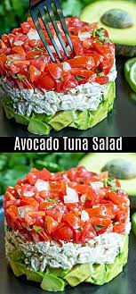 This Healthy Avocado Tuna Salad Recipe Is A Keto And Low Carb In 2020 Healthy Salad Recipes Tuna Salad Recipe Avocado Recipes