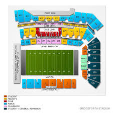 Bridgeforth Stadium 2019 Seating Chart