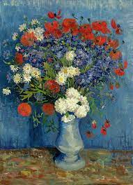 I love yellow flowers and art work and vincent van gogh! This Is The Van Gogh Super Saturated Red And Blue Colors Still Not True To Life But Closer Van Gogh Flowers Van Gogh Still Life Vincent Van Gogh Art
