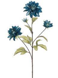 Check spelling or type a new query. Dahlia Silk Flower Spray In Teal Blue 29in Tall Orange Wedding Flowers Simple Wedding Flowers Wedding Flower Guide