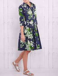 Samantha Sung Audrey Dress Lily Of The Valley Indigo Kjs Laundry Dresses Audrey Dress Day Dresses