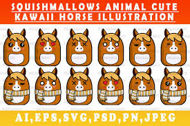 Mother's day free printable mother's day coloring pages. Cute Kawaii Horse Animal Squishmallows Horse Vector Art 1446622 Illustrations Design Bundles