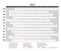 Simple calendar and calendar with notes. 2022 Excel Calendar Project Timeline Free Printable Templates