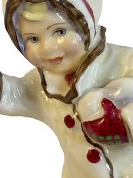 Royal Worcester Months of The Year Figurine December #3458 By Freda Doughty  MINT