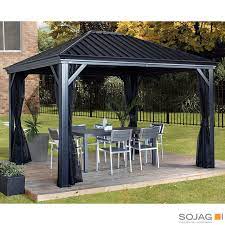 Costco $1200 cedar wood 12' x 12' gazebo with aluminum roof…. Sojag Marsala 10ft X 12ft 2 98 X 3 63m Sun Shelter With Galvanised Steel Roof Insect Netting Costco Uk