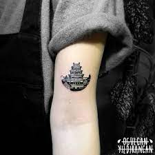 By Ogulcan Yildirancan Instagram Ogulcantattooer Japanese Tattoo Hanko Stamp Building Minimal Tattoos Small Tattoos Body Art Tattoos