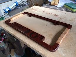 Northwest License Plate Frame By Brianadams Lumberjocks Com Woodworking Community I saw this frame on the car in front of me and had to have it! northwest license plate frame by