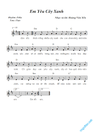 Hợp Am Nốt Va Lời Em Yeu Cay Xanh Hoang Văn Yến Ems Cay