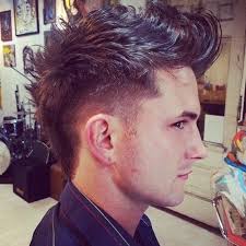 Long fohawk + high undercut fade + beard. 55 Hottest Faux Hawk Haircuts For Men Men Hairstyles World