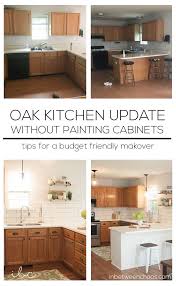 Updating A 90s Kitchen Without Painting Cabinets With Updating Oak Kitchen Cabinets Wit Budget Kitchen Remodel New Kitchen Cabinets Kitchen Remodeling Projects