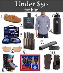 holiday gifts under 50 for him