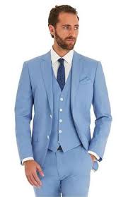 Poshmark makes shopping fun, affordable & easy! Men S Sky Blue Powder Blue Ocean Single Breated 2 Button Suit