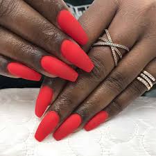 What makes dark red acrylic nails so special? 43 Best Red Acrylic Nail Designs Of 2020 Stayglam