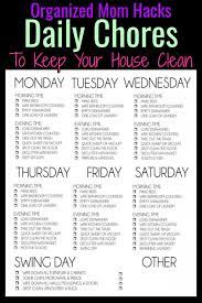 13 Habits Of Super Organized Moms With Normal Families Organized Mom Daily Cleaning Schedule Clean House