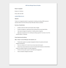 Check spelling or type a new query. Bpo Resume Template 15 Samples Formats