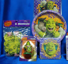 For your shrek birthday party invitations, download a picture of shrek characters and print copies on the front of blank invitation cards. Shrek Birthday Party Supplies Dessert Plate Party Supplies Patterer Party Tableware Serveware