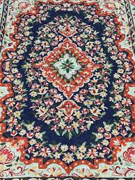 Related:navy blue fluffy rug navy blue rug 8x10 navy blue rugs 5x7. Floral Hand Chain Stitched Silk Kashmiri Rug Navy Blue Angad Creations