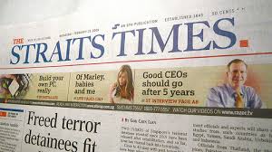The sunday times is its sunday edition. The Straits Times Why I Don T Read It Want Some Tau Huay