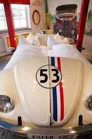 Amazing Car Themed Hotel Aptly Named The V8 Hotel On A Trip To Stuttgart Germany The Beetle Bed No Bette Automotive Furniture Car Part Furniture Car Furniture