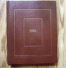 1984 Big Brother George Orwell Vintage Date Book Day Planner Etsy Day Planners Calendar Book Leather Journal