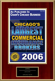 Organic revenue rose $40 million, or 3.1%. Chicago S Largest Commercial Insurance Brokers American Registry Recognition Plaques Award Plaque Countertop Display Acrylic Displays Banner Printing