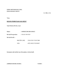 Bayar kad kredit bsn online. Surat Batal Kad Kredit