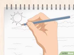 Cara Menggambar Pemandangan Pantai 11 Langkah Dengan Gambar