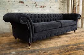 Modernes loungesofa silvana in schmutzabweisendem ecoleder cognac von sofa 4 sitzer leder bild. Design Big Xxl Chesterfield Luxus Sofa 4 Sitzer Textil Polster Couch Bei Jv Moebel
