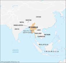Myanmar or burma, officially the republic of the union of myanmar, is a country in southeast asia. Myanmar History Map Flag Population Capital Language Facts Britannica
