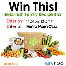 Hellofresh Family Box Giveaway And Review Metro Mom Club