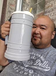 So I am trying to wean myself off pop again..I need a big glass of ice  water/crystal lite...I'm actually psyched about this 64oz mug I got from  aldi