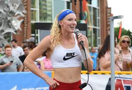 Sandi morris reacts during a competition in albuquerque, new mexico, earlier this year. Greenville Olympian Sandi Morris Eager To Host World Class Competition