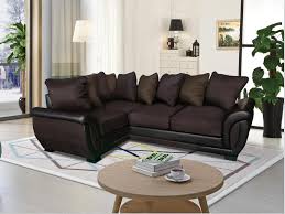 Great savings & free delivery / collection on many items. Corner Sofa Suites Settee Light Brown Mocha Fabric 3 2 Seater Armchair Uk Leisure World