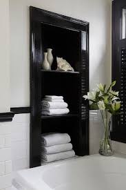 The rounded finished edge makes this the perfect finishing touch on. Black And White Bathroom Chair Rail Design Ideas