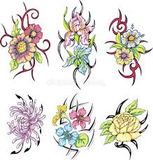 They are often referred to as the celtic style. Tribal Flower Tattoos Stock Vector Illustration Of White 25388606