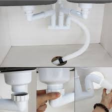 talea double sink drainage pipe kit