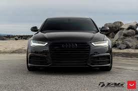 All Black Audi A6 Quattro On Vossen Vfs2 Rims Black Audi Audi A6 Quattro Dream Cars Audi