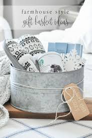 Farmhouse Style Gift Basket Ideas Gift Baskets For Women Creative Diy Gifts Homemade Gifts