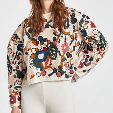 Ever wondered how to embroider on knitted items? Ø¸Ù‡Ø± Ø¸Ù‡Ø± Ø¸Ù‡Ø± Ø¬Ø²Ø¡ Ø¨Ø®ÙØ© Ù…Ù„Ø­Ù† Zara Embroidered Sweater Alterazioni Org