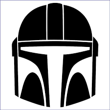Download the printable star wars coloring sheet today! Mandalorian Helmet Vinyl Decal The Black Part In The Picture Will Be What Ever Color You Choose Deals N More Deal Mandalorian Helmet Mandalorian Star Wars Art