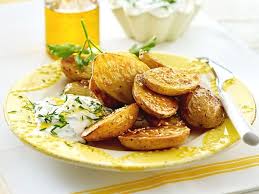 Fruhlingsquark Mit Gebackenen Sesam Kartoffeln Rezept Lecker Rezept Rezepte Lecker Vegetarische Rezepte
