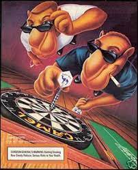 1993 joe camel romantic joe w/ rose cigarettes ad. Joe Camel