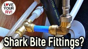 Puddles, dampness or water stains under sink plumbing and inside the cabinet. Rv Plumbing Repair Using Shark Bite Fittings How To Winterize Your Rv