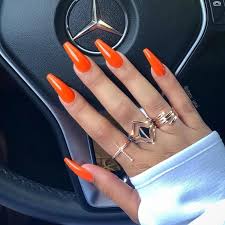 59 Pretty Orange Nail Art Designs Orange Nails Orange Nail Art Red Orange Nails