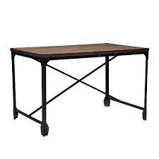 All products are expertly handmade from a carefully selected palette of raw materials, including oak, walnut, steel, brass, and copper. Grayson Vintage Industrial Home Office Wood Desk Brown Baxton Studio Target