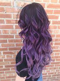 Purple Colour Melt Extensions Pulpriot Vibrant Hair Long Hair Balayage Mermaidhair Unicornhair Purple Balayage Hair Styles Long Hair Styles