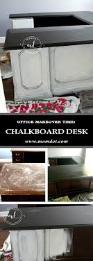 For a long while, chalkboard paint was relegated to the walls of the kids' playroom and the kitchen. Chalkboard Paint Desk Diy