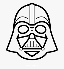 Darth Vader Coloring Page Darth Vader Helmet Drawing Easy Free Transparent Clipart Clipartkey