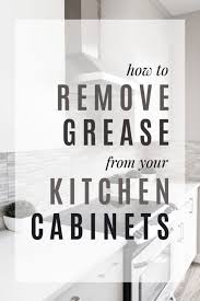 how to remove grease from your kitchen